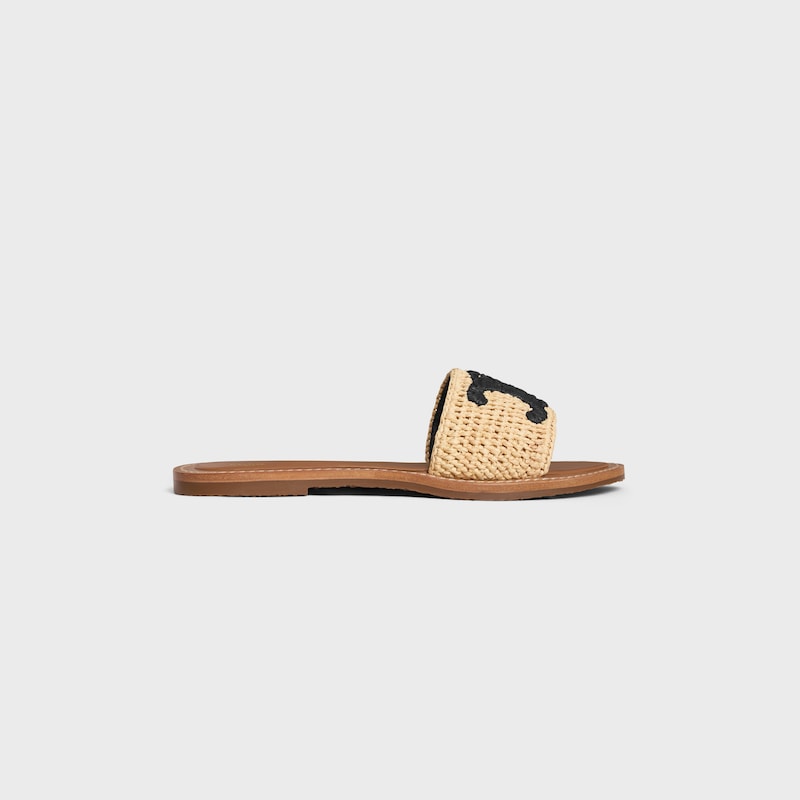 mule céline lympia en raphia