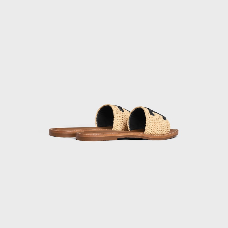 mule céline lympia en raphia
