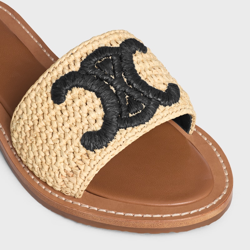 mule céline lympia en raphia