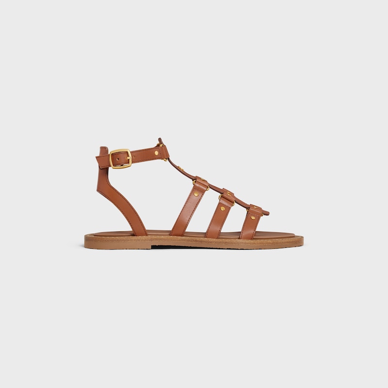 sandales gladiateur celine lympia en cuir de veau
