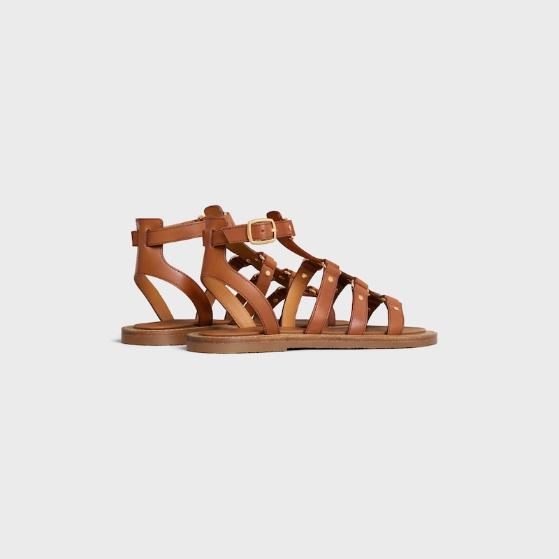 sandales gladiateur celine lympia en cuir de veau