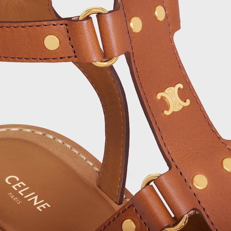 sandales gladiateur celine lympia en cuir de veau
