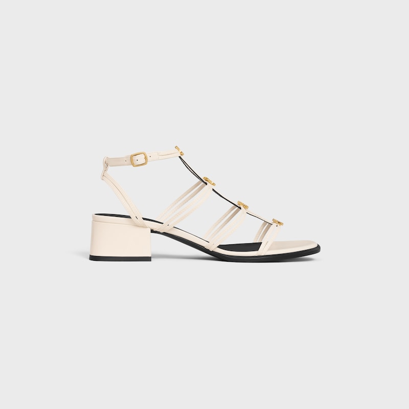 sandales céline clémence multi triomphe en cuir dagneau