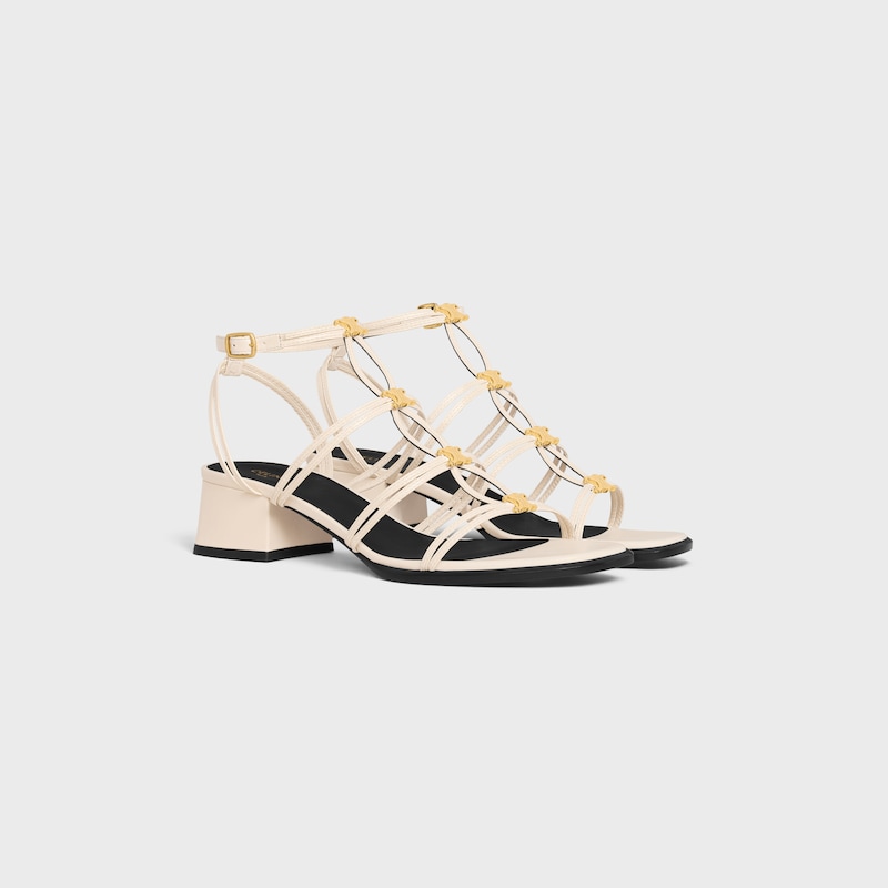 sandales céline clémence multi triomphe en cuir dagneau