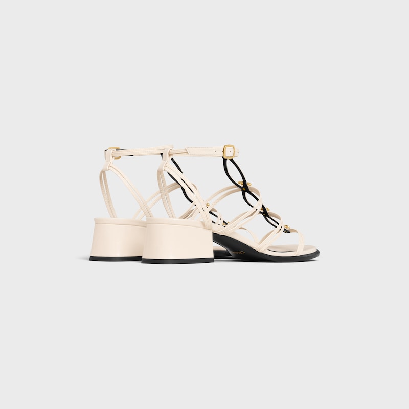 sandales céline clémence multi triomphe en cuir dagneau