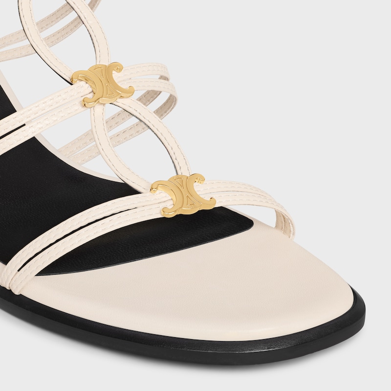 sandales céline clémence multi triomphe en cuir dagneau