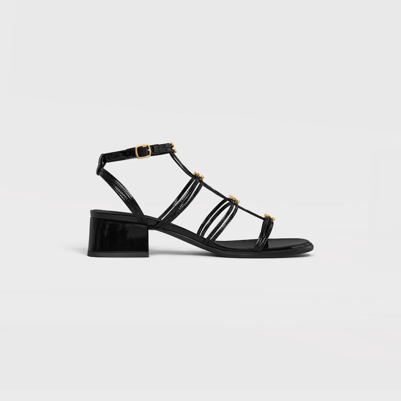 sandales céline clémence multi triomphe en veau brillant