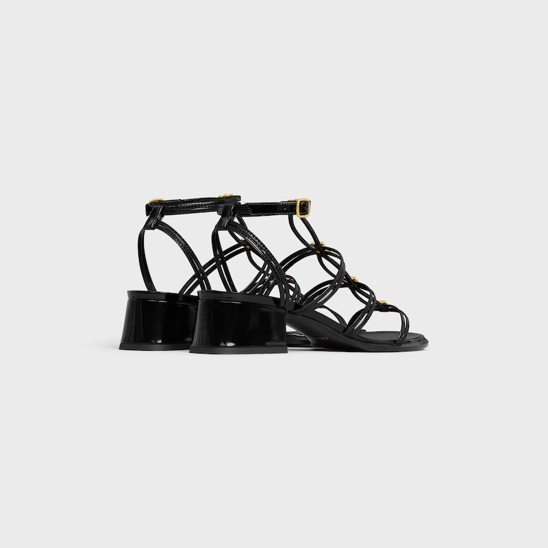 sandales céline clémence multi triomphe en veau brillant