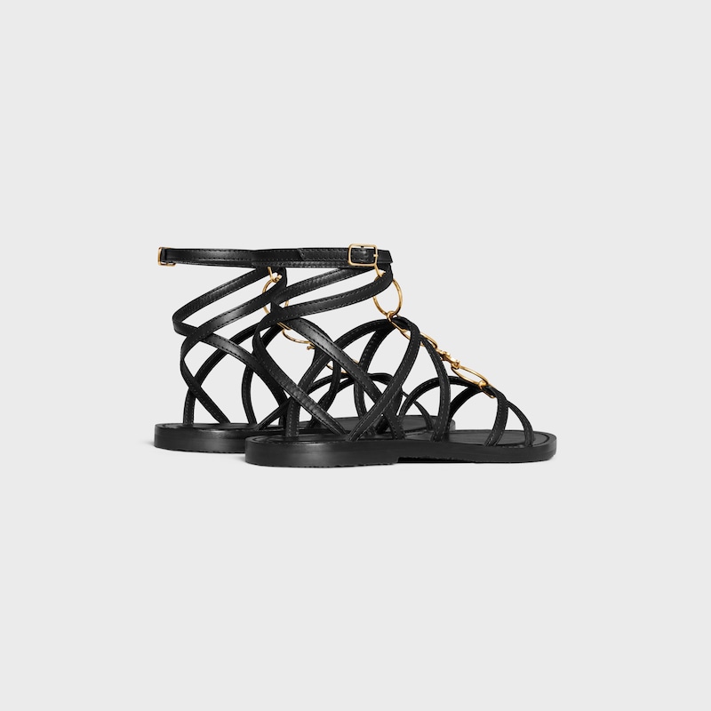 sandales à brides et bijoux celine lympia en cuir de veau