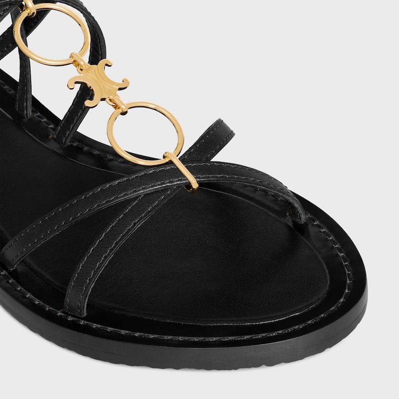 sandales à brides et bijoux celine lympia en cuir de veau