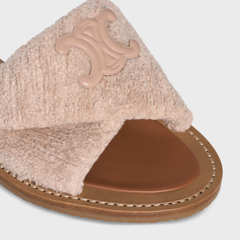 sandale twisted celine lympia en tissu Éponge