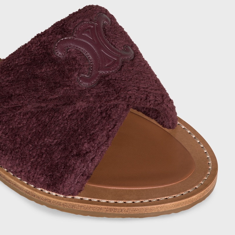 sandales torsadées celine lympia en tissu éponge