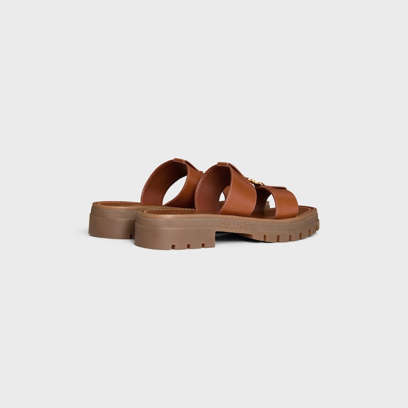 celine - mule clea en cuir de veau