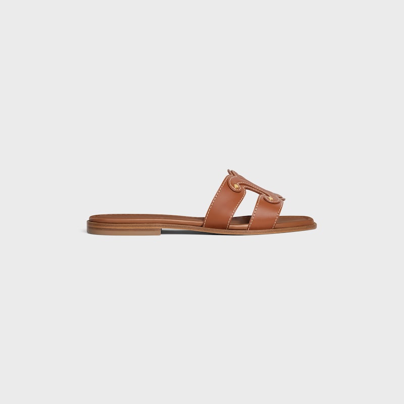 mule celine marina en cuir de veau