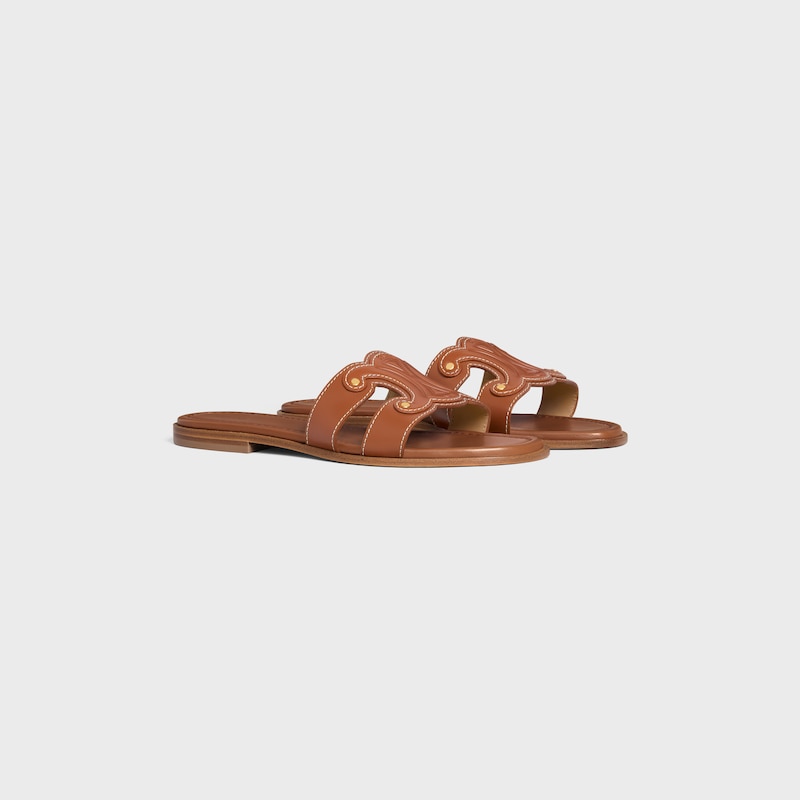 mule celine marina en cuir de veau