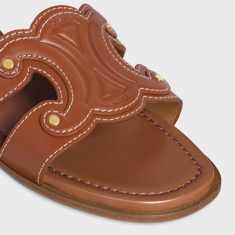 mule celine marina en cuir de veau