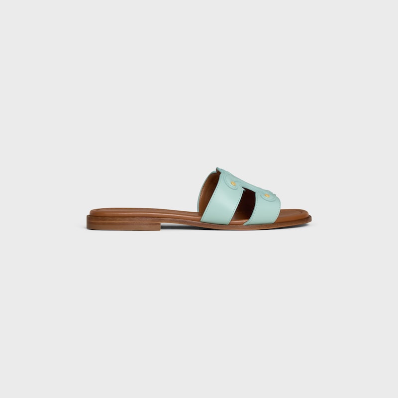 mule celine marina en cuir de veau