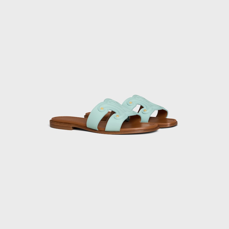 mule celine marina en cuir de veau