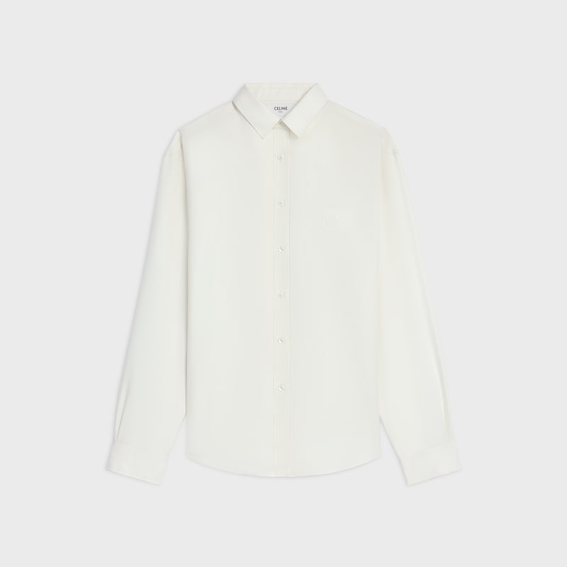 chemise décontractée en sergé de soie