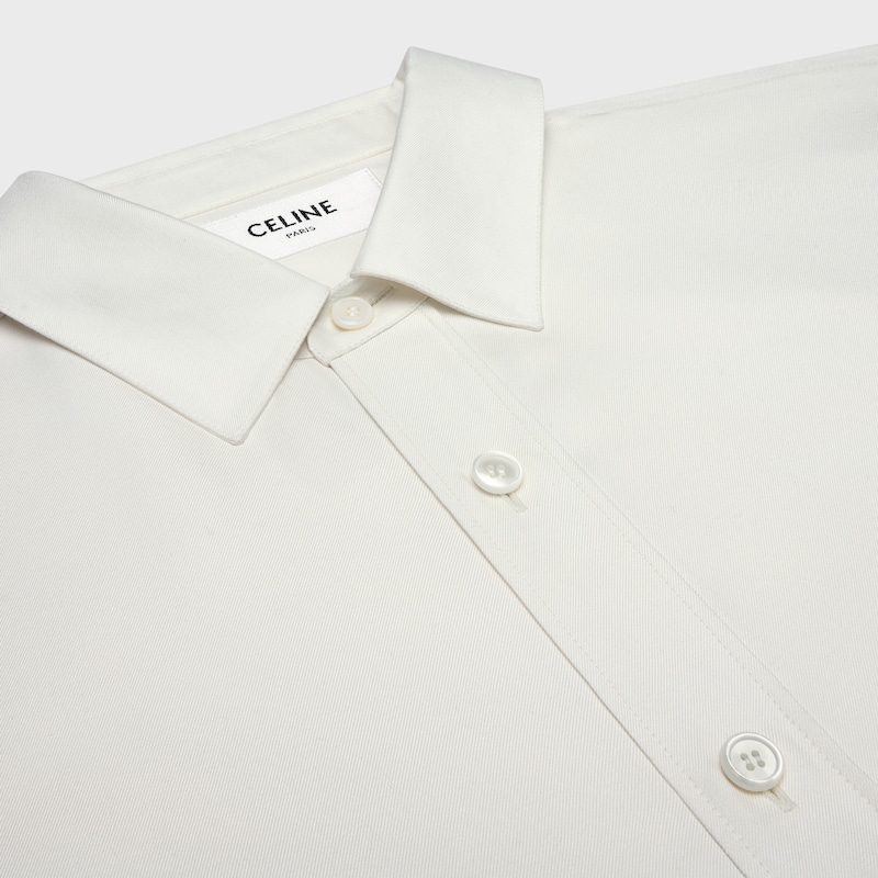 chemise décontractée en sergé de soie