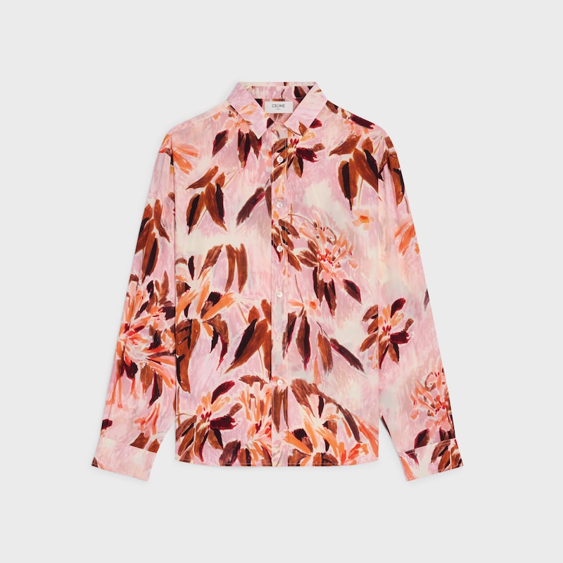 chemise décontractée en crêpe de chine