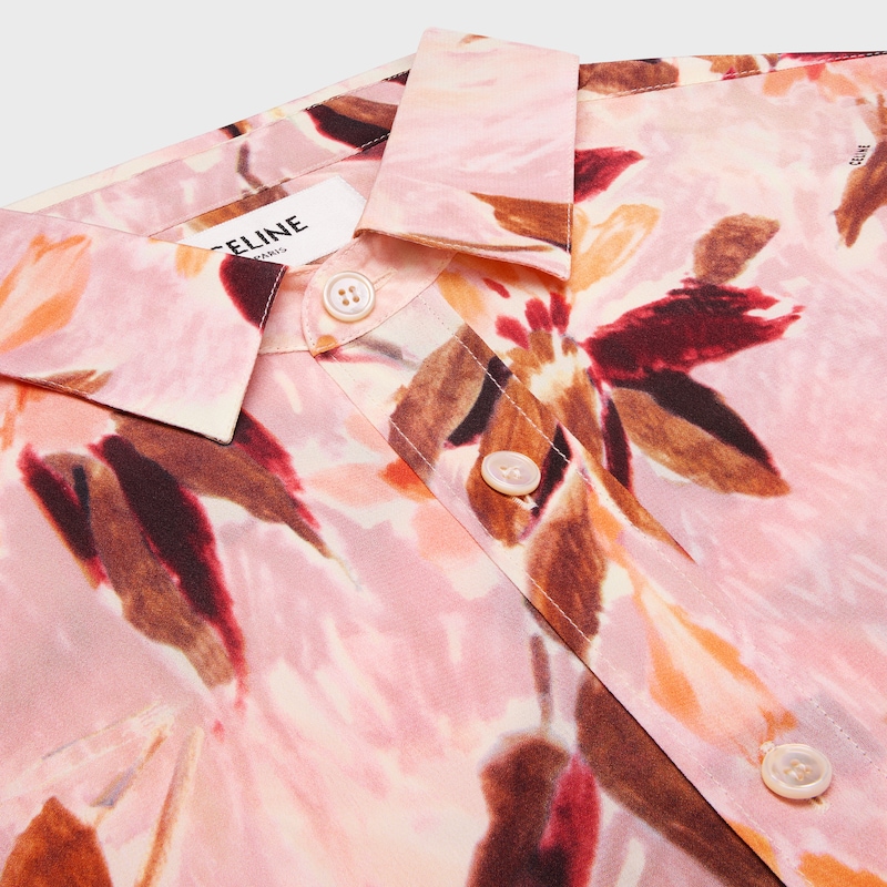 chemise décontractée en crêpe de chine