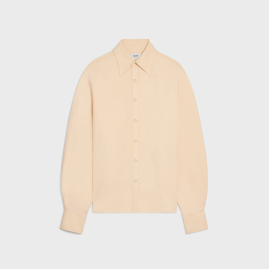 chemise en viscose et crêpe de soie