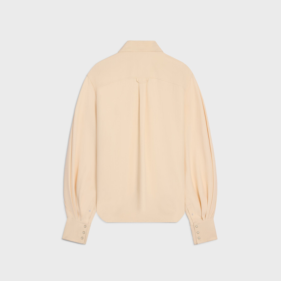 chemise en viscose et crêpe de soie