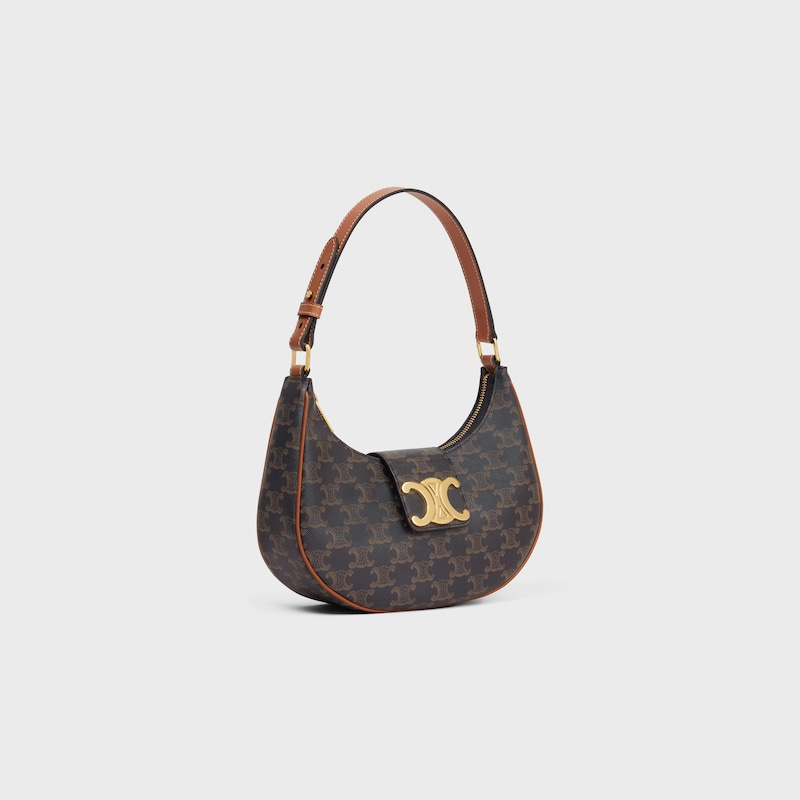 sac ava triomphe moyen en toile triomphe et cuir de veau