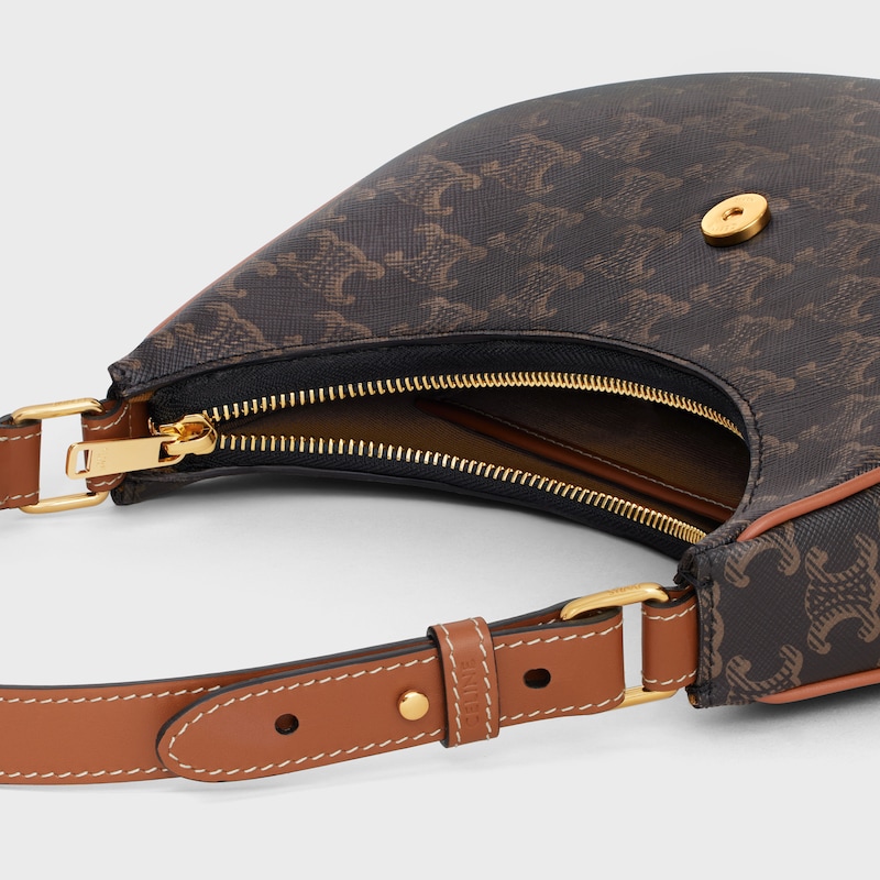 sac ava triomphe moyen en toile triomphe et cuir de veau