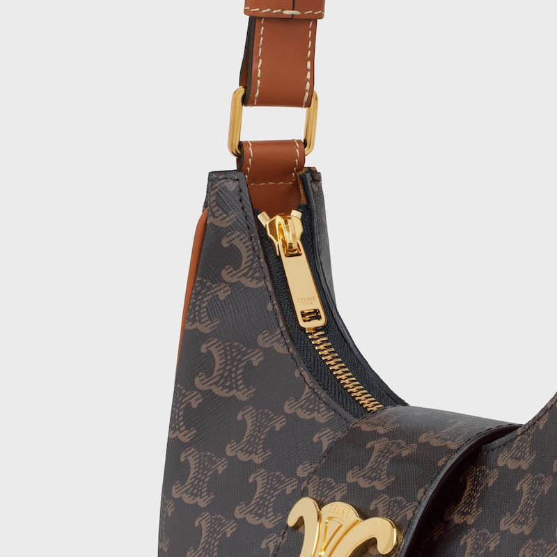 sac ava triomphe moyen en toile triomphe et cuir de veau