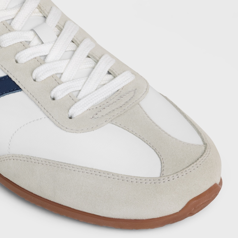 celine jogger - basket basse À lacets en cuir de veau et sÉquence