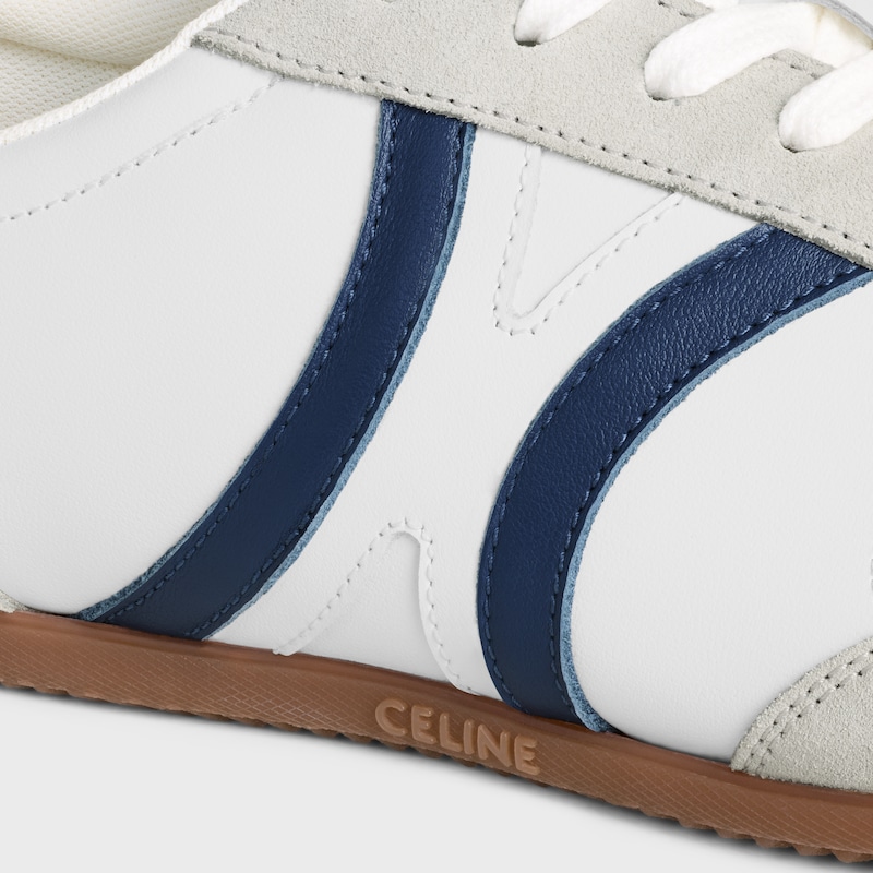 celine jogger - basket basse À lacets en cuir de veau et sÉquence