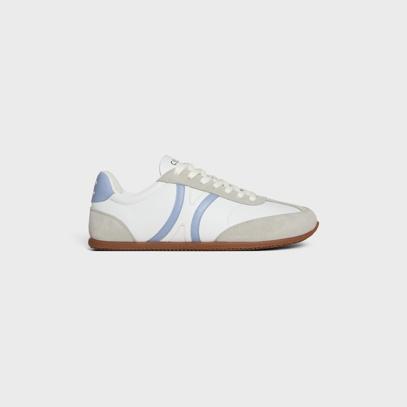 celine jogger - basket basse À lacets en cuir de veau et daim