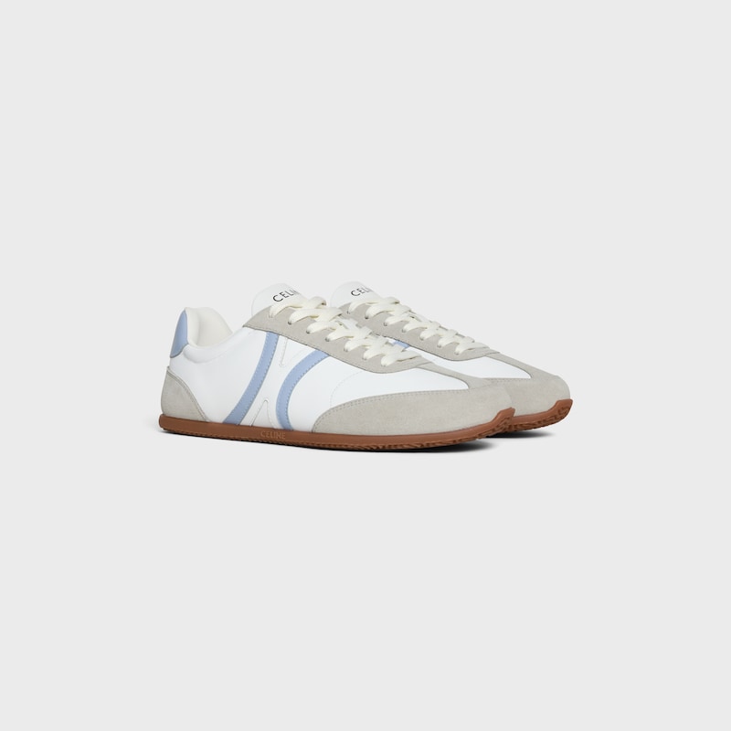 celine jogger - basket basse À lacets en cuir de veau et daim