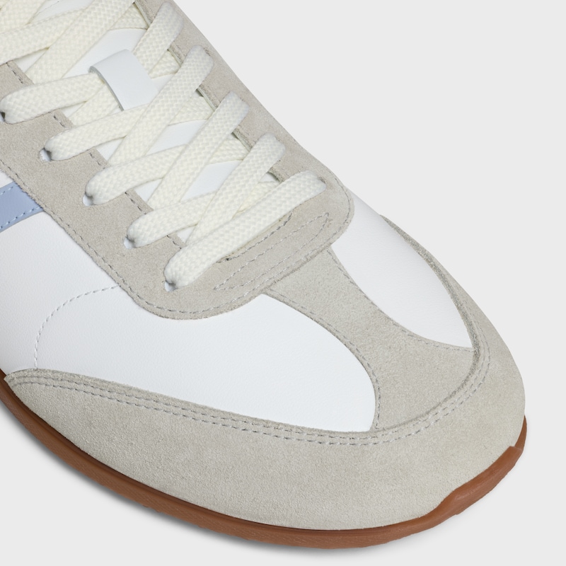 celine jogger - basket basse À lacets en cuir de veau et daim