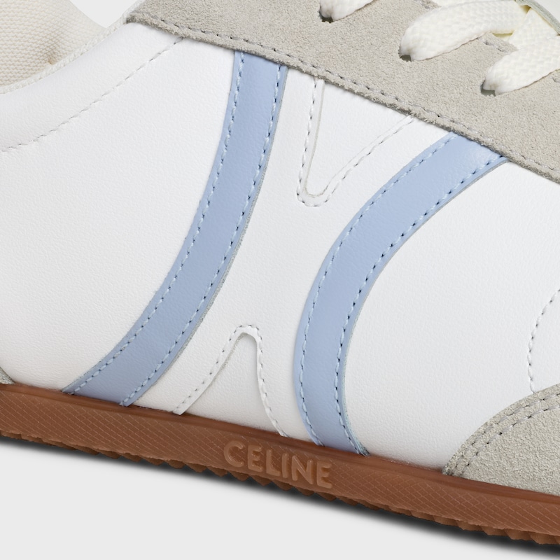 celine jogger - basket basse À lacets en cuir de veau et daim