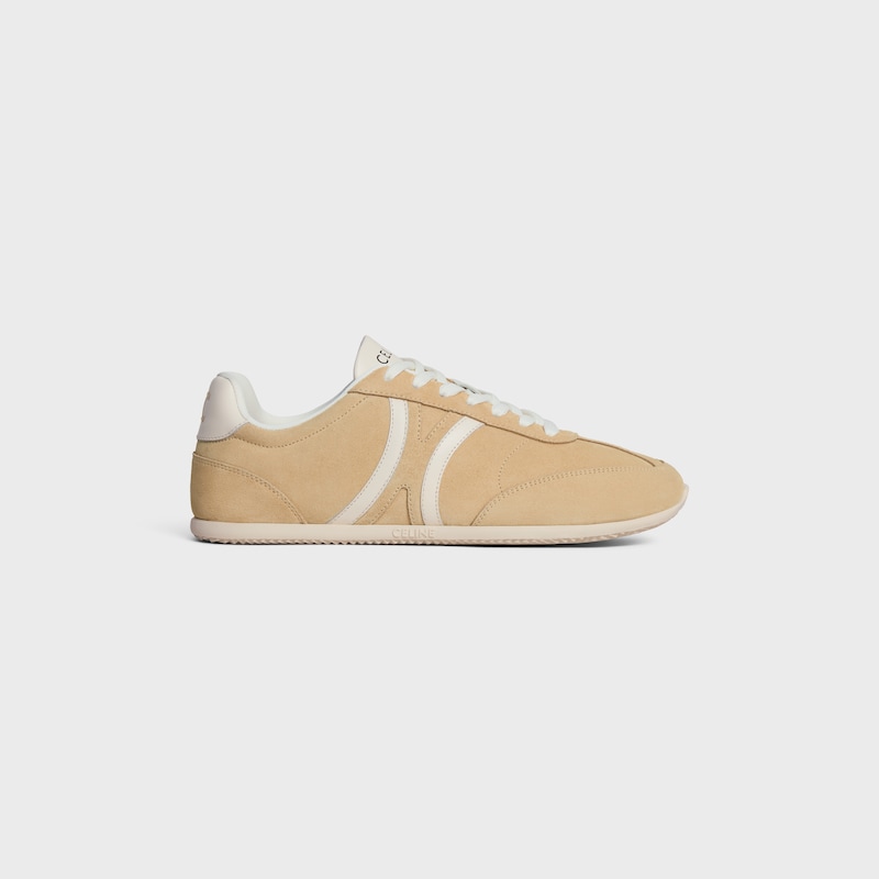 celine jogger - basket basse À lacets en daim et cuir de veau