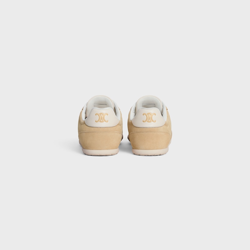 celine jogger - basket basse À lacets en daim et cuir de veau