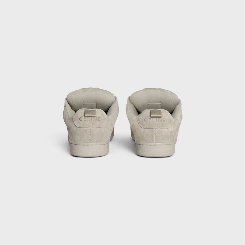 celine huntington - baskets basses en daim de veau et mesh