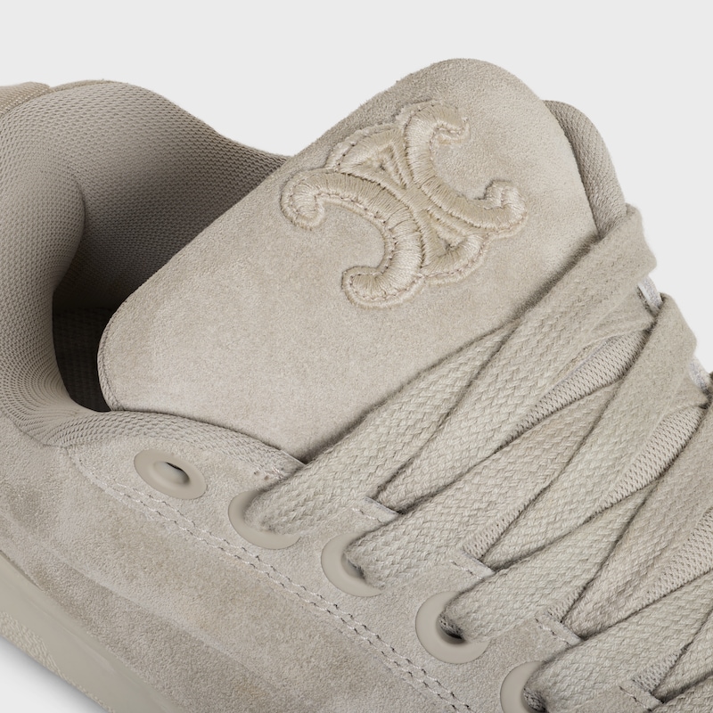 celine huntington - baskets basses en daim de veau et mesh