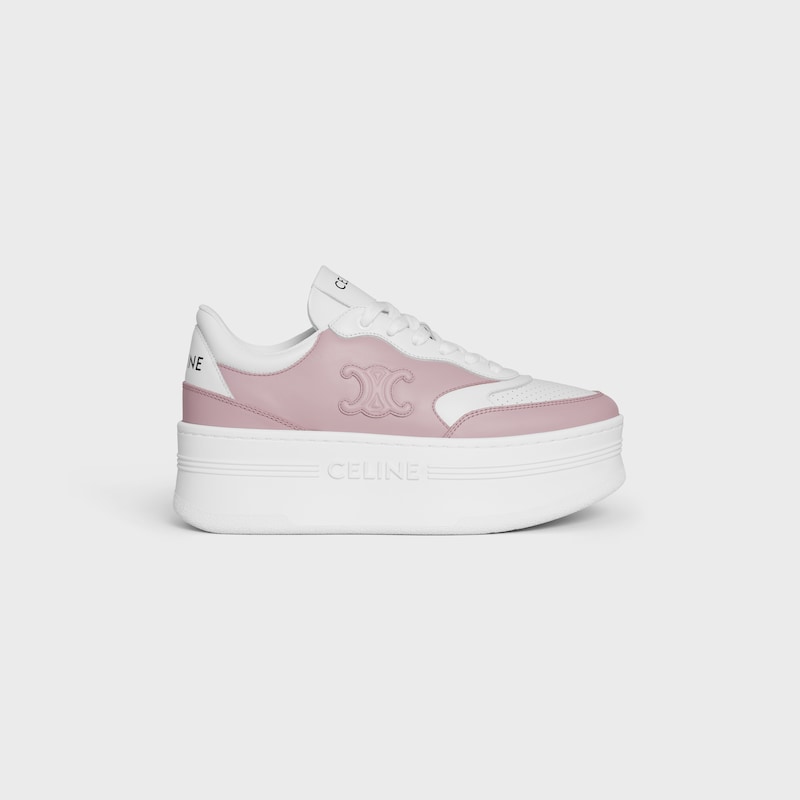baskets block avec motif triomphe en cuir de veau