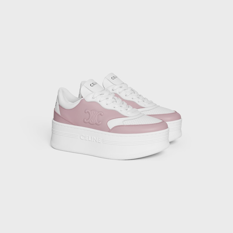 baskets block avec motif triomphe en cuir de veau