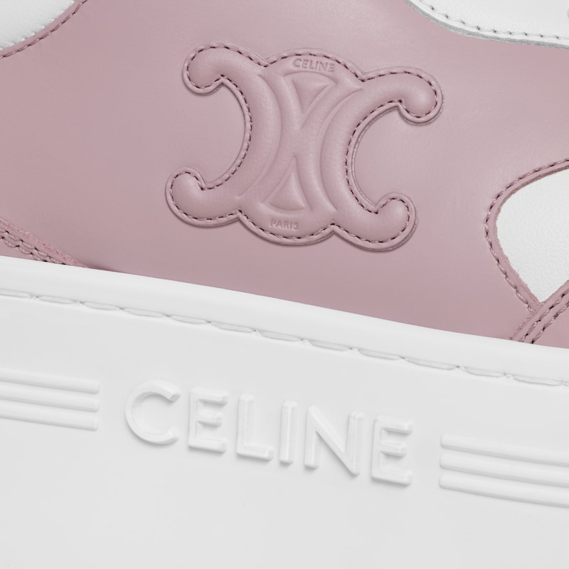 baskets block avec motif triomphe en cuir de veau