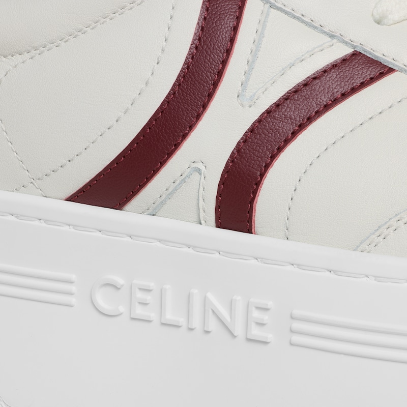 celine - baskets blocs avec semelle compensÉe et semelle arriÈre en cuir de veau