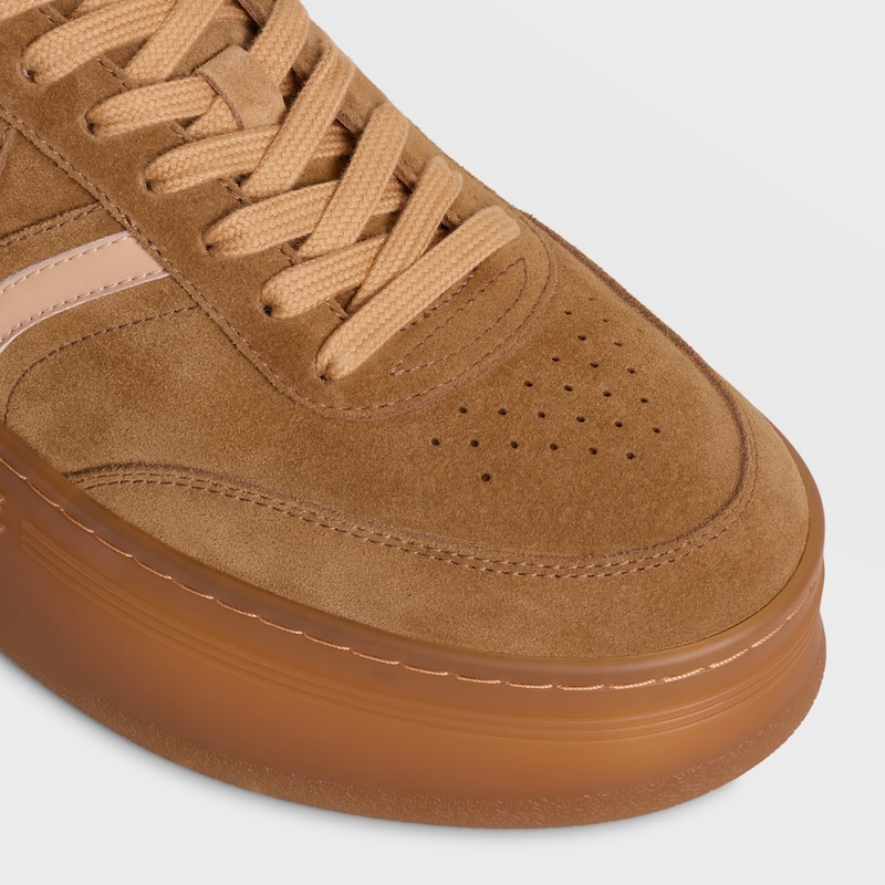 celine - baskets block avec semelle compensÉe et semelle arriÈre en daim et cuir de veau