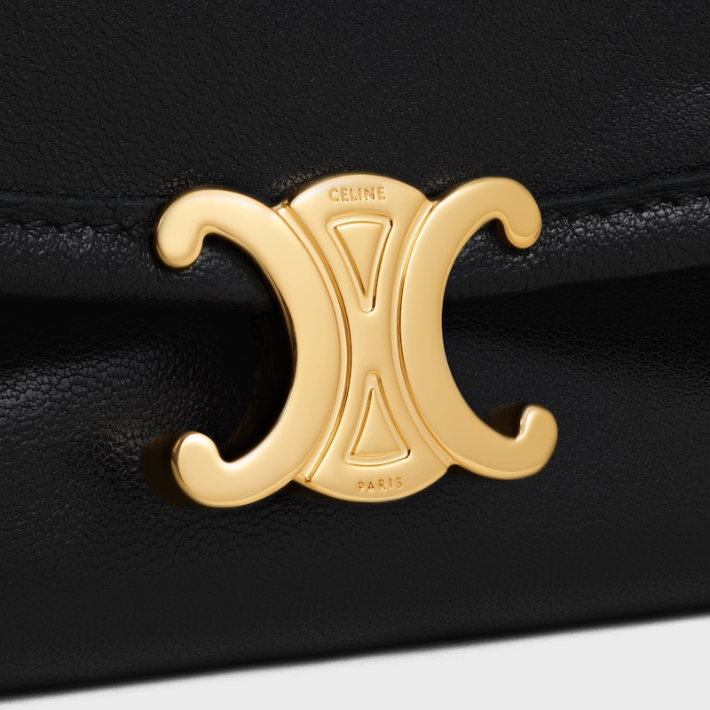 sac halfmoon soft triomphe en cuir dagneau souple et brillant
