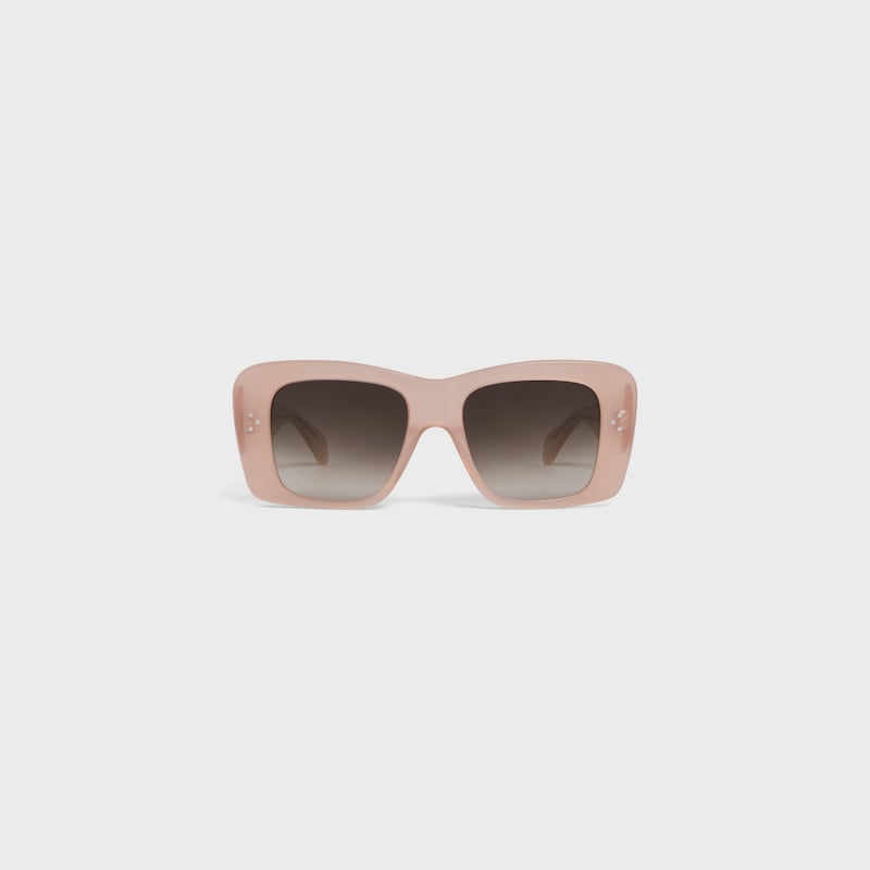 lunettes de soleil carrées s321 en acétate