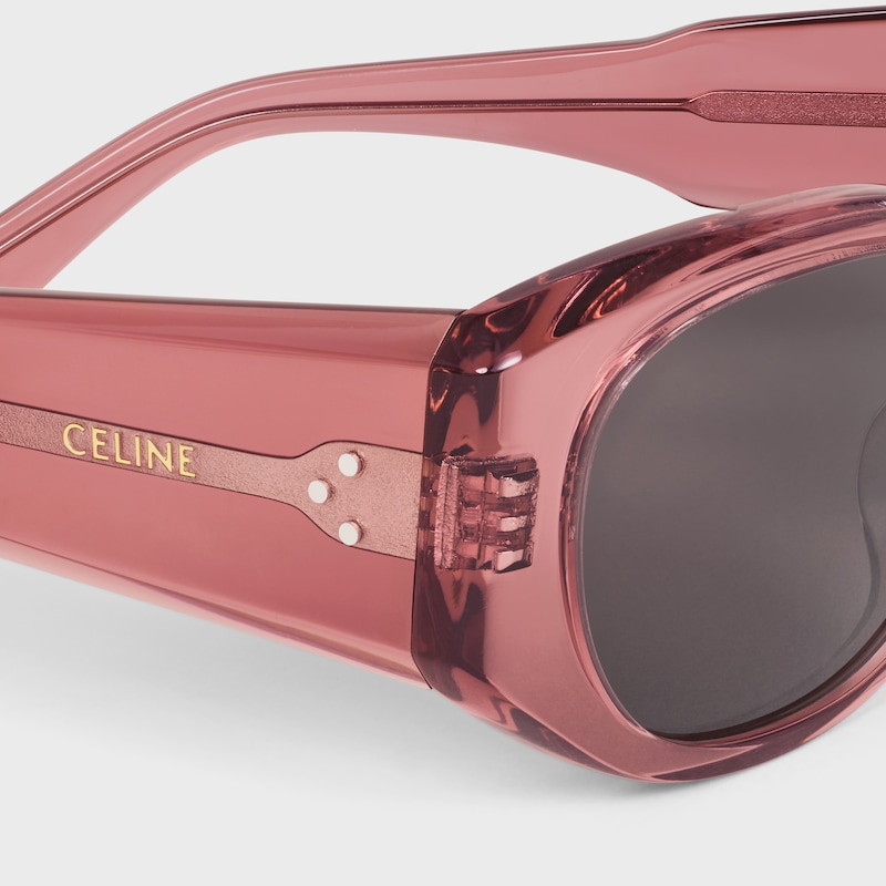 lunettes de soleil rectangulaires s329 en acétate