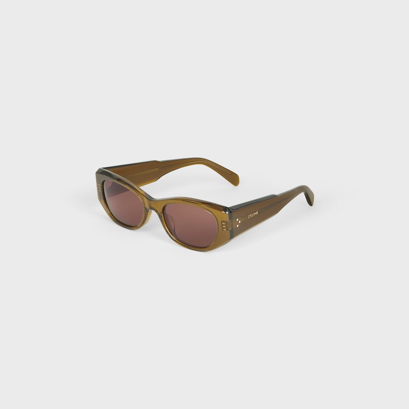 lunettes de soleil rectangulaires s329 en acétate
